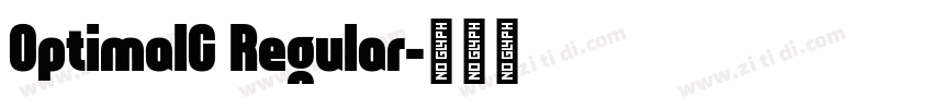 OptimalC Regular字体转换